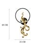 Luxury Golden Peacock Wall Hook with Circular Frame   Decorative Wall Accent