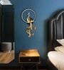 Luxury Golden Peacock Wall Hook with Circular Frame   Decorative Wall Accent