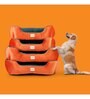 Luxury Large Dog Bed in Orange & Green Colour with Washable Cover