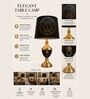 Luxury Medusa Accent Table Lamp   Black & Gold Edition