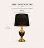 Luxury Medusa Accent Table Lamp   Black & Gold Edition