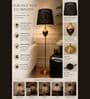 Luxury Medusa Inspired Floor Lamp   Black & Gold Finish