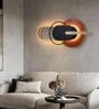 Brown And Blue Metal Wall Art With Led