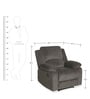 Luxury 1 Seater Recliner in Coffee Brown Colour