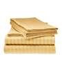 Luxury Soft 100% Cotton Satin Stripe 210 Tc King Bedsheet with 2Pc Pillow Cover