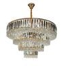 Luxury Tiered Crystal Chandelier in Gold Finish