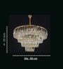 Luxury Tiered Crystal Chandelier in Gold Finish