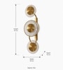 Luxury Triple-Ring Golden LED Wall Light