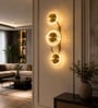 Luxury Triple-Ring Golden LED Wall Light