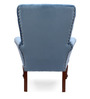 Luxury tufted Arm Chair in Blue Colour