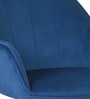 Luxury Tufted Velvet Fabric Executive Chair In Blue Colour