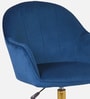 Luxury Tufted Velvet Fabric Executive Chair In Blue Colour