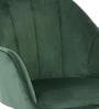 Luxury Tufted Velvet Fabric Executive Chair In Green Colour