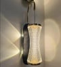 Luxury Wall Sconce with Crystal Glass Shade and Gold Accents