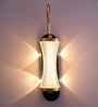 Luxury Wall Sconce with Crystal Glass Shade and Gold Accents