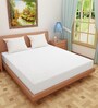 Luxury Waterproof Fitted Terry Cotton King Size (72x72) Mattress Protector in White Colour