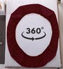 Luxury Waterproof Fitted Terry Cotton King Size (78x72) Mattress Protector in Maroon Colour