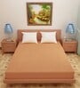 Luxury Waterproof Fitted Terry Cotton King Size (84x72) Mattress Protector in Golden Colour