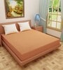 Luxury Waterproof Fitted Terry Cotton King Size (84x72) Mattress Protector in Golden Colour