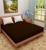 Luxury Waterproof Fitted Terry Cotton Queen Size (75x60) Mattress Protector in Coffee Colour