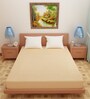 Luxury Waterproof Fitted Terry Cotton Queen Size (78x60) Mattress Protector in Beige Colour