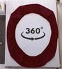 Luxury Waterproof Fitted Terry Cotton Queen Size (78x60) Mattress Protector in Maroon Colour