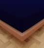Luxury Waterproof Fitted Terry Cotton Single Size (75x36) Mattress Protector in Blue Colour