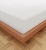 Luxury Waterproof Fitted Terry Cotton Single Size (75x36) Mattress Protector in White Colour