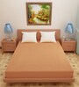 Luxury Waterproof Fitted Terry Cotton Single Size (78x36) Mattress Protector in Golden Colour