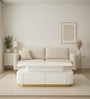Luzelena Wooden MDF Coffee Table With Marble Top In PU & Lacquer Die Finish