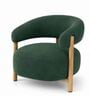 Luzia Curved White Ash Wood Chair In Forest Green Colour Luzia Curved White Ash Wood Chair In Forest Green Colour