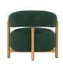 Luzia Curved White Ash Wood Chair In Forest Green Colour Luzia Curved White Ash Wood Chair In Forest Green Colour