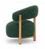 Luzia Curved White Ash Wood Chair In Forest Green Colour Luzia Curved White Ash Wood Chair In Forest Green Colour