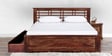 Lynden Slatted King Bed with Storage in Provincial Teak Finish