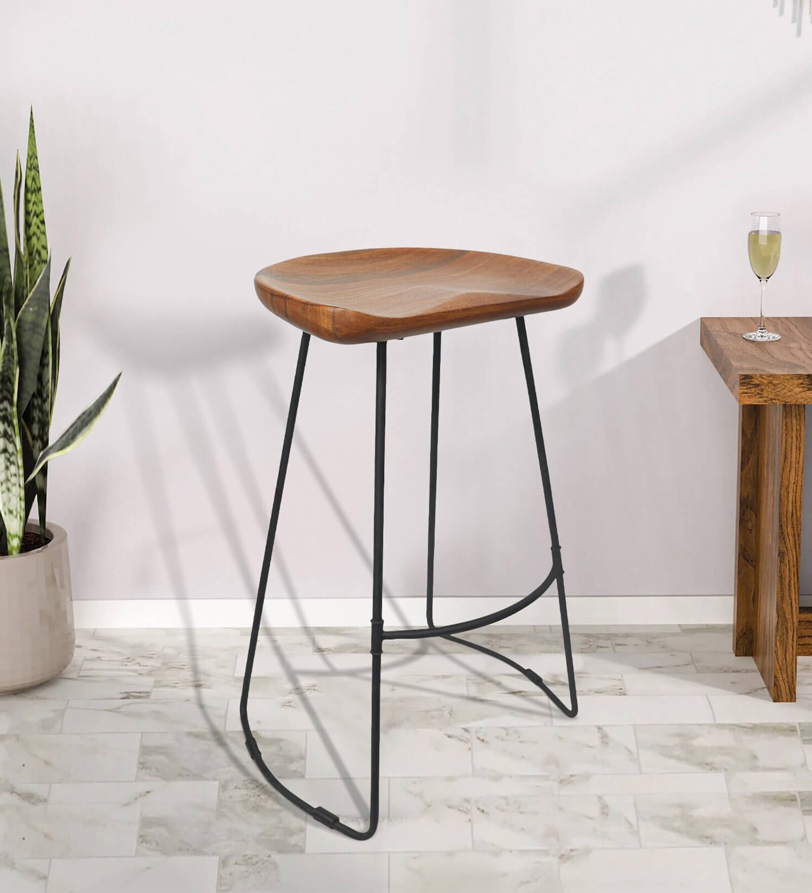 Buy Lydia Metal Bar Stool In Black Colour at 29 OFF by Metalsmith