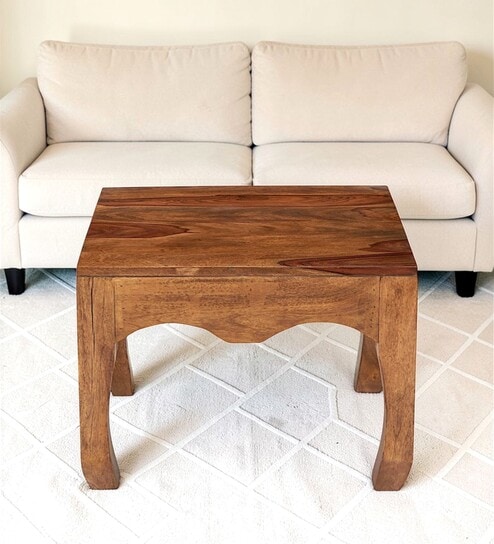 Lyon Coffee Table In Natural Teak Finish