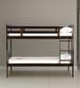 Lydia Solid Wood Bunk Bed in Cappuccino Finish