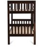 Lydia Solid Wood Bunk Bed in Cappuccino Finish