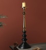 Lydia Large Black Aluminium Pillar Candle Holder