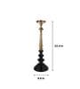 Lydia Large Black Aluminium Pillar Candle Holder