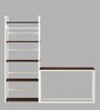 Lyla Writing Table In Dark Acazia & Cream Color Finish