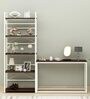 Lyla Writing Table In Dark Acazia & Cream Color Finish