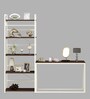 Lyla Writing Table In Dark Acazia & Cream Color Finish