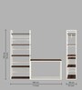 Lyla Writing Table In Dark Acazia & Cream Color Finish