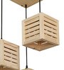 Lyon Brown Solid Wood Cluster Hanging Light