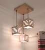 Lyon Brown Solid Wood Cluster Hanging Light
