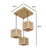 Lyon Brown Solid Wood Cluster Hanging Light