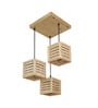 Lyon Brown Solid Wood Cluster Hanging Light