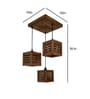 Lyon Brown Solid Wood Cluster Hanging Light