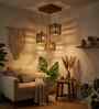 Lyon Brown Solid Wood Cluster Hanging Light